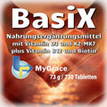 BasiX – die 4-in-1 Tablette für Vitamin D3, K2, B12 und Biotin