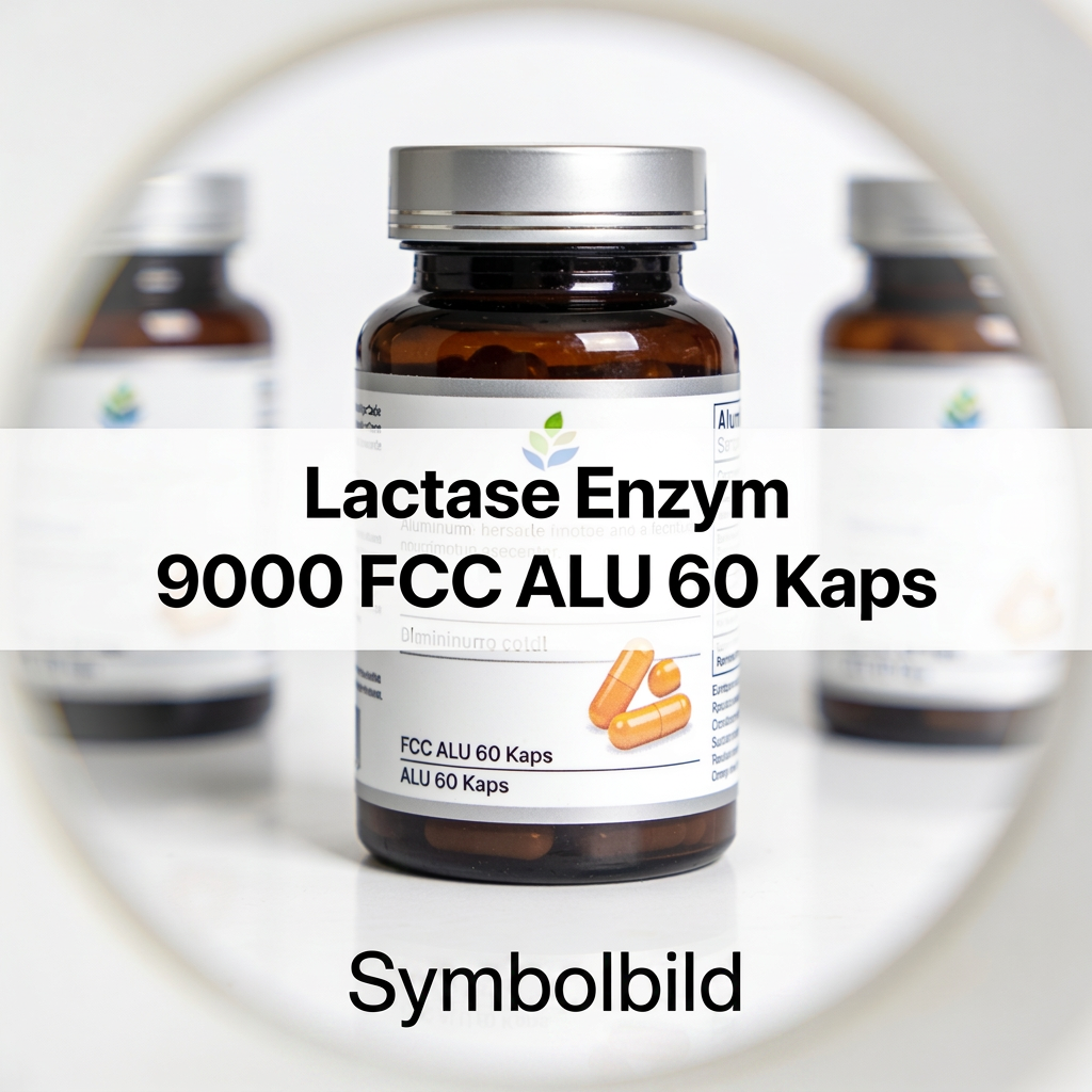 Lactase-Enzym-Kapseln bei Lactoseintoleranz | 9000 FCC ALU